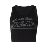 2020 Summer Cute Bling Bling Vest Sparkle Crop Top Vest Tees Sexy Tie Bow V-Neck TShirts Women Summer Clothes