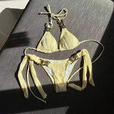 2023 Sexy New Split Swimsuit Chain Bikini Swimsuit
