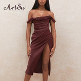 New Year Off Shoulder Wrap Dress Set Women Club Outfits Tank Tops and Mini Skirts Sets Sexy Two Piece Sets