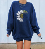T Shirt Women 2021 Loose Long Sleeve Pullover Tops Spring Autumn Ladies Casual Letter Printing Oversized Woman