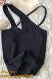 Tank Camis Slim Halter Top Cropped Woman Sexy Off Shoulder Y2k Top Female Basic White Crop Top Solid Tees Summer