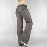 Cold Neutral Pocket Spliced Jeans Babes Low-Rise Strap Straight Trousers New