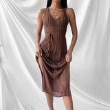 Hollow Fishnet Mesh Maxi Dresses Women 2022 Party See Through Bodycon Backless Long Dresses Summer Beach Holiday