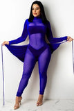 Party Sexy Mesh Patch Velour Tight