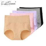 5 pcs/Pack !High Waist Women Panties Tummy Control Briefs Cotton Slimming Underwear Plus