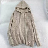 Twist Sweater Women's 2024 New Autumn And Winter Hat Sweater Loose To Wear Lazy Sweater Sweater-Outfit