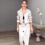 Summer New Pure Color Are Clasp Design Casual Trousers Two Sets Of