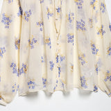 Homemade New Women's Classic Flower Printed Transparent Shirt