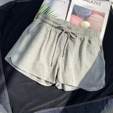 Shorts Summer Casual Solid Drawstring shorts high waist loose shorts for girls Soft Cool female short