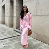 Autumn New Women's Pure Color Lazy Leisure Long-Term