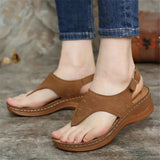 Graduation party Summer Women Strap Sandals Women's Flats Open Toe Solid Casual Shoes Rome Wedges Thong Sandals Sexy Ladies