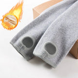 Warm Fleece Lined Super Thick Warm Leggings Women Winter Spandex Ribbed Slim Pattern Leggins Winter High Waist Basic