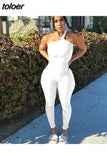 Fall Sexy Solid Bodycon Jumpsuit Fall Outfit For Women 2023 Single Camis Sports One Pieces Female Elastic