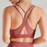 Gym Top Quick Dry Women Sports Tops Seamless Running Workout Crop Top Clothes Hollow Out Fintess Shirt Tank