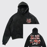 Zippered Sweater Net Red Hooded Cardigan Small Clock Letter New Printed Coat