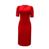 Ebay 2025 Summer New Short-Sleeved Folded Color Large-Size