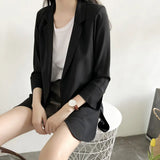 Toloer Small Suit Jacket Female 2024 Spring And Summer New Korean Version Loose Sunscreen Clothes In The Long Air Conditioning Cardigan Thin-Outfit