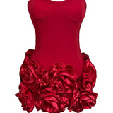 Women's New Sleeveless Bra Menscic Hem Flower