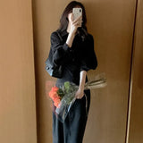 Long Sleeve Shirt Dress Women Spring Vintage Midi Jacket Dress Female Casual Loose Party Robe Maxi Bandage Vestido