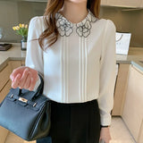 elegant ladies shirts Women's Blouses 2021 Spring Autumn Long Sleeve Shirts Tops Blusas