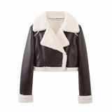 And Winter New Double-Sided Short Jacket Jacket 4341806-Outfit