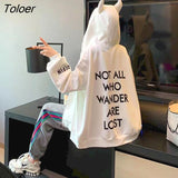 Women's Hoodies All-match Plus Velvet Coat Loose Autumn Winter Clothes 2022 Lazy Style Zipper Harajuku Oversized Long Sleeve
