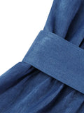 Celmia Elastic Waist Spaghetti Straps Overalls Women Fashion Wide Leg Pants 2022 Summer Long Rompers with Belt Casual