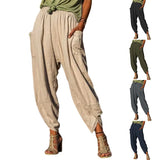 Casual Summer Bloomers Loose Cotton Linen