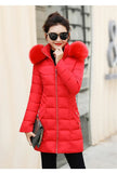 Winter Jackets Coats 2020 New Parkas Women Down Cotton Jackets Warm Outwear Faux Fur Collar Hooded Female Long Jacket