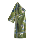 New Street Style Series Printed Asymmetrical Dress 2871138-Outfit