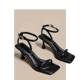 High Heels Women's Fine Summer Dress French Word With Roman Beautiful High Heel Sandals Female