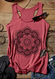 Tees Sleeveless Tops Female Floral O-Neck Tanks For Women tee shirt camisetas verano mujer 2019 Tank Top Summer