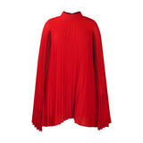 Women's 2025 New Temperament Fashion Chiffon Cape Bat Sleeve Large