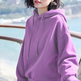New Plus velvet Basic Hoodies For Women Leisure Female winter Solid Colour Casual SweatshirtHip Pop