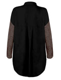 Leopard Print Long Sleeve Loose