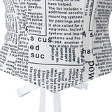 Women Off Shoulder Crop Tops Summer Clothes Slim Vest Newspaper Letter Wrap Chest Breathable Tees Sexy Club y2k Streetwear-Outfit