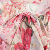 Women's Explosive Temperament Fashion Sweet Pink Print Irregular Cake