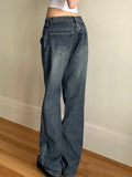 dark blue boyfriend jeans with washed