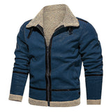 Order 2025 New Thick Haired Man Coat Long Coat Wish Imitation Leather Velvet Japan And South Korea
