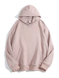 Women Hooded Sweatshirts Pullover Oversized Thick Solid Loose Cotton Sweatshirt Vintage Winter Hoodies Women Overzise