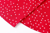 Women's V-Neck Red-Red Floral Short-Sleeved Dress