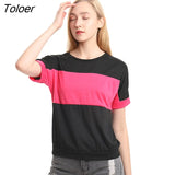 Personality Students Large Size Women's Bat Sleeves Loose Short-sleeved T-shirt Women's