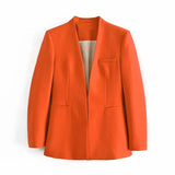 Office Ladies Long Sleeve Blazer + Trousers 2 Piece Set Blazer Suit Fashion Women's Pant Suit Simple Solid Color