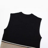 New Button Decoration Slim Short Knitted Blouse 3519200-Outfit