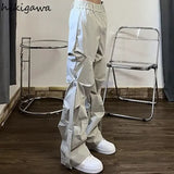 Joggers Women Sweatpants Streetwear Hip-hop Folds Pants Fashion Korean Loose Casual Trousers Pantalon Femme Y2k Clothes-Outfit