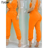 Jumpsuits Elegant 2023 Jumpsuits Sexy V-neck Sleeveless Printed Jumpsuit New Fashion with Belt Vest Playsuit