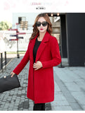 Autumn And Winter New Ebay Haired Women's Coat Double Buckle Coat Multi-Colored
