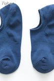 10 Colors Summer Mesh Breathable Short Sock Slippers Men Soild Non-slip Silicone Socks Men's Ankle Invisible Boat