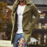 Winter Men Plaid Coat Single Breasted Casual Business Man Office Plus Size Checkered Jacket Men Coat Male Outwear