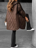 Women's Winter Rope Leisure Quilt Hooded